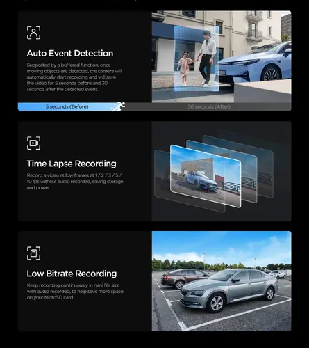 VIOFO Cameră video auto Dash Cam VS1 - 2K, Sony STARVIS 2, card SD 32GB inclus, GPS, Bluetooth - 12