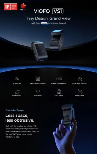 VIOFO Видеорегистратор Dash Cam VS1 - 2K, Sony STARVIS 2, 32GB SD Card Included, GPS, Bluetooth - image 15