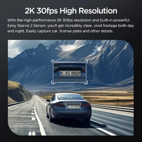 VIOFO Видеорегистратор Dash Cam VS1 - 2K, Sony STARVIS 2, 32GB SD Card Included, GPS, Bluetooth - image 5