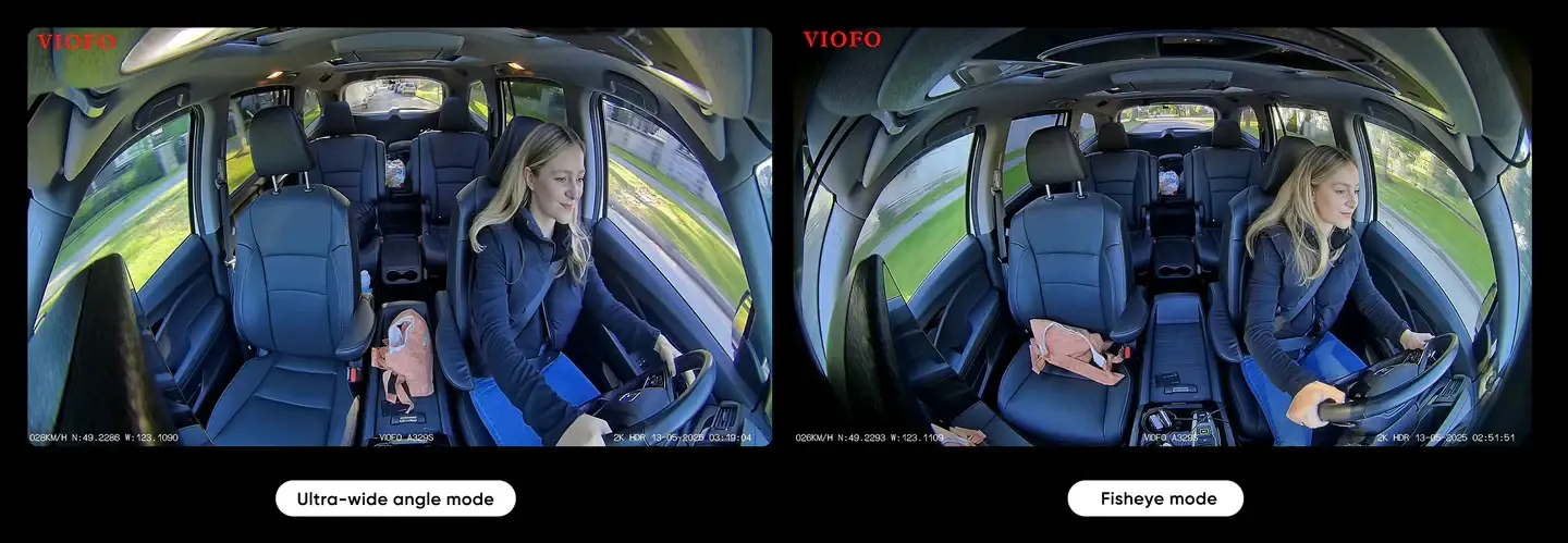 VIOFO Видеорегистратор Dash Cam A329S 3 Channel - 4K, HDR, Triple Sony STARVIS 2, GPS, Bluetooth, FOV Fisheye Cabin - image 11