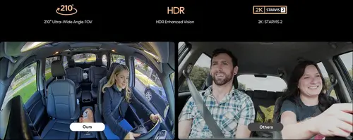 VIOFO Cameră video auto Dash Cam A329S 3 Channel - 4K, HDR, Triple Sony STARVIS 2, GPS, Bluetooth, FOV Fisheye Cabin - 13