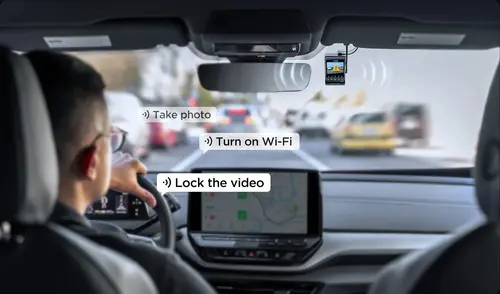 VIOFO Κάμερα αυτοκινήτου Dash Cam A329S 3 Channel - 4K, HDR, Triple Sony STARVIS 2, GPS, Bluetooth, FOV Fisheye Cabin - 15
