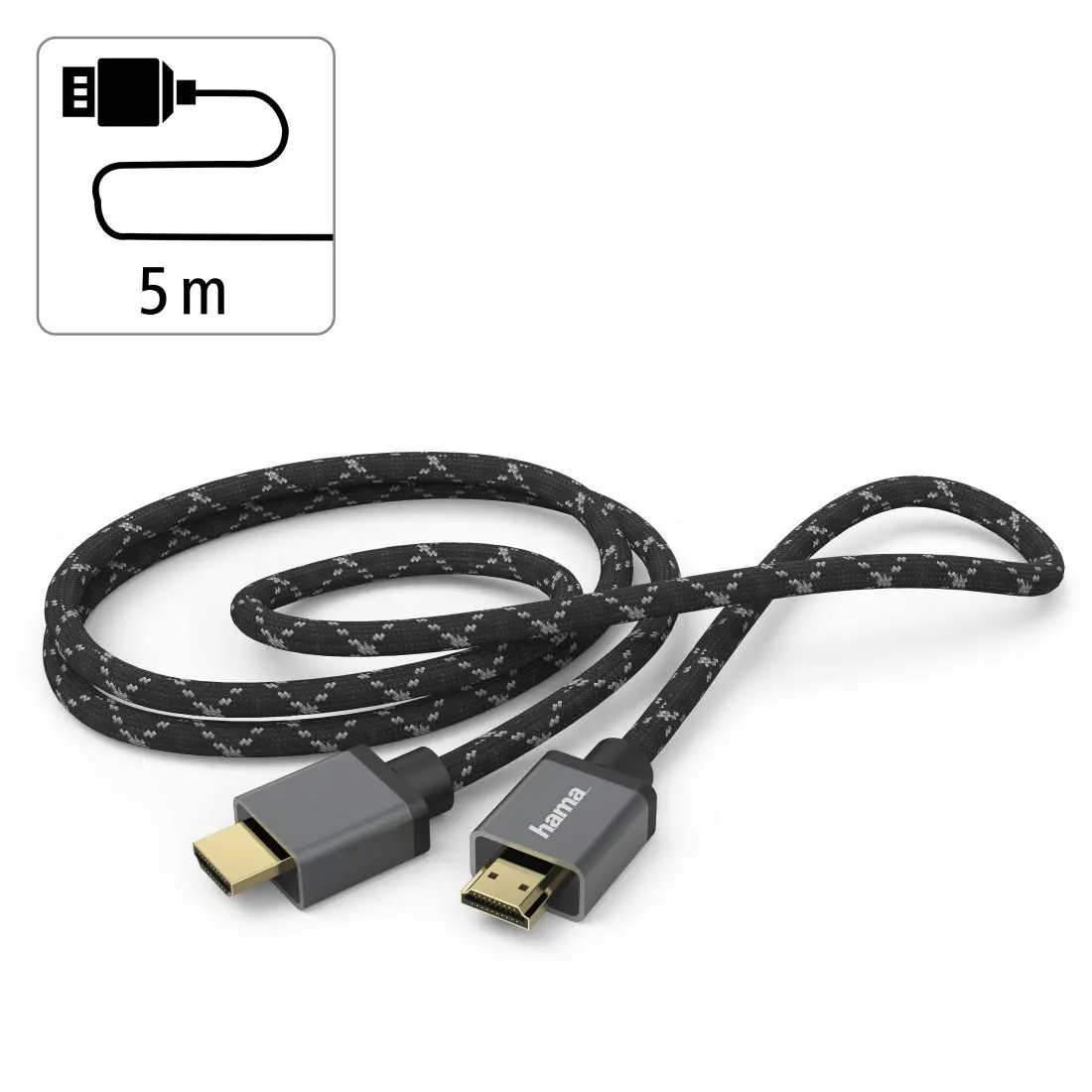 HAMA Кабел Ultra High Speed HDMI - HDMI, 8K, 5.0 м, 48Gbit/s, сертифициран - image 4