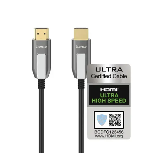 Καλώδιο HAMA Ultra High Speed HDMI - HDMI, 8K, 10.0 μ, 48Gbit/s, πιστοποιημένο - 2