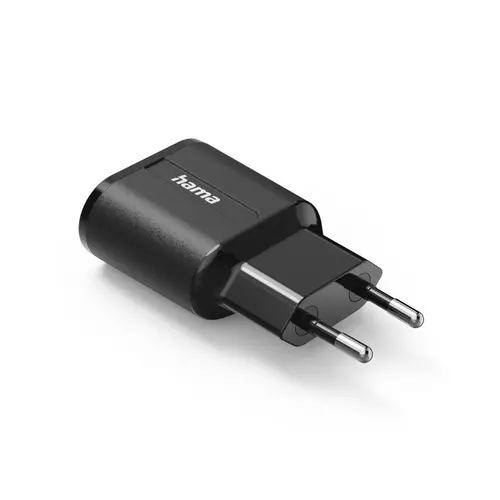 Зарядно HAMA 220V, 2 x USB-A, 12W, Черен - image 2