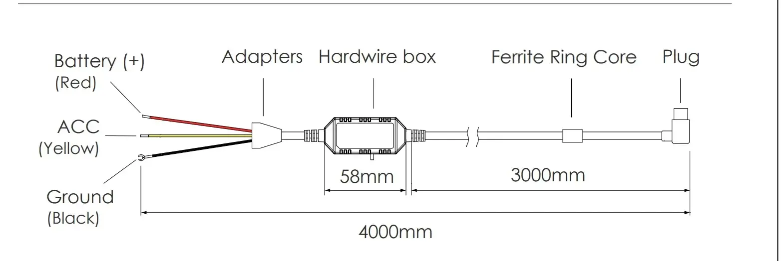 VIOFO Монтажен комплект Hardwire Kit - HK3 Mini USB - Low Voltage Battery Protection - image 10