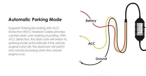 VIOFO Монтажен комплект Hardwire Kit - HK3 Mini USB - Low Voltage Battery Protection - image 7