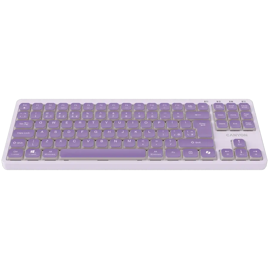 CANYON Keyboard OnType 10 Low Profile EN Wired Violet - image 1