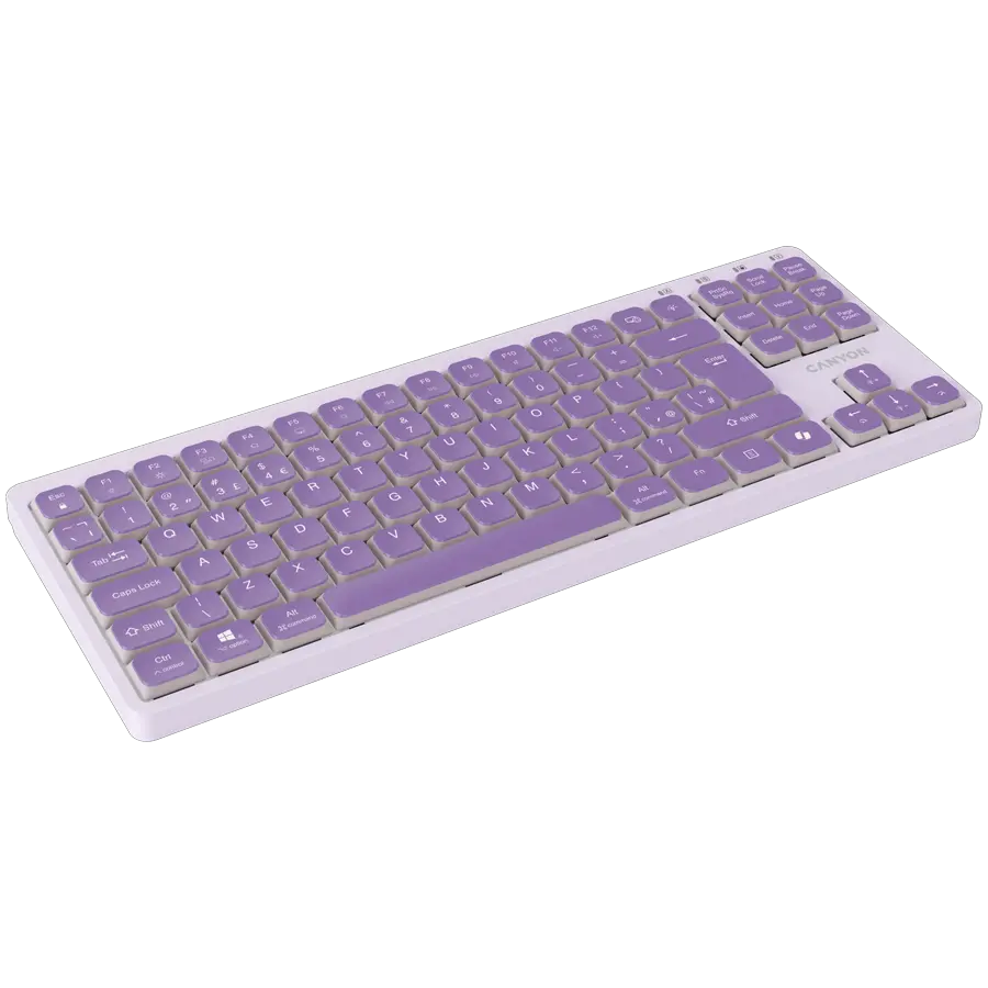 CANYON Keyboard OnType 10 Low Profile EN Wired Violet - image 2