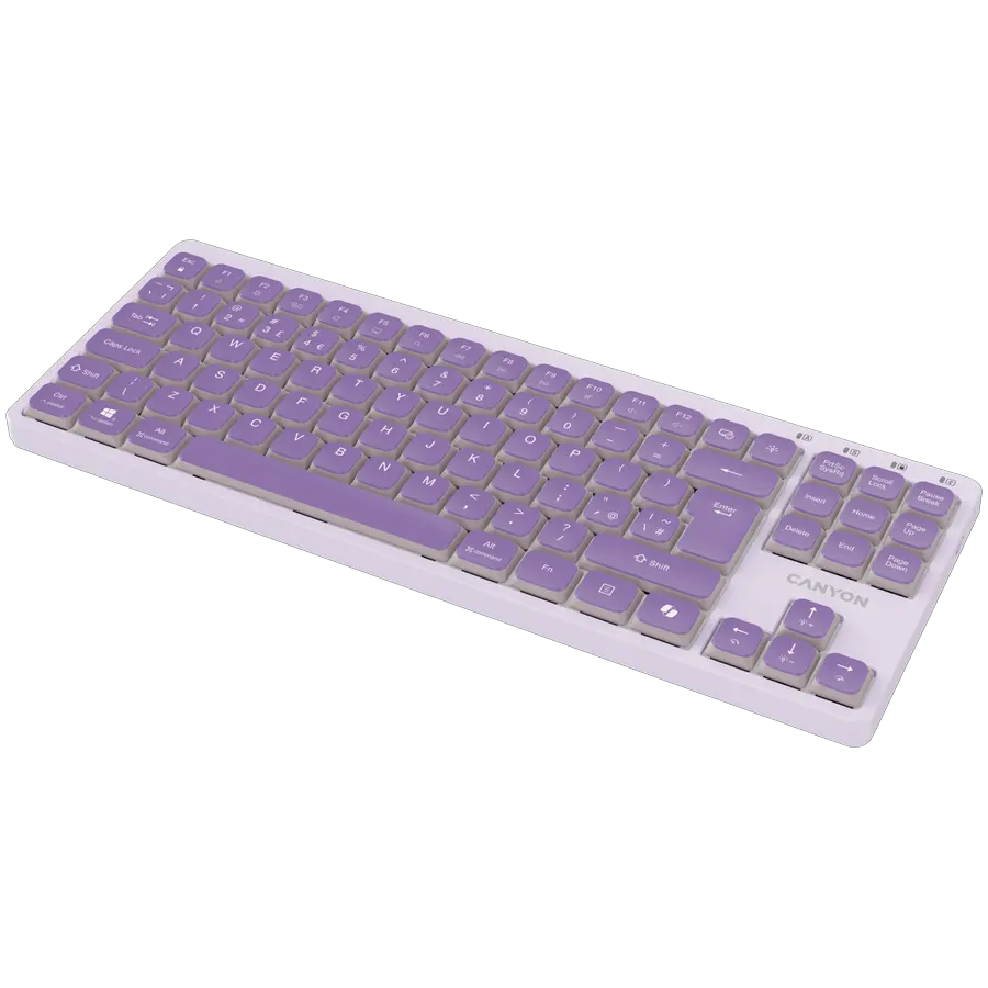 CANYON Keyboard OnType 10 Low Profile EN Wired Violet - image 3