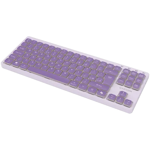 CANYON Keyboard OnType 10 Low Profile EN Wired Violet - image 3