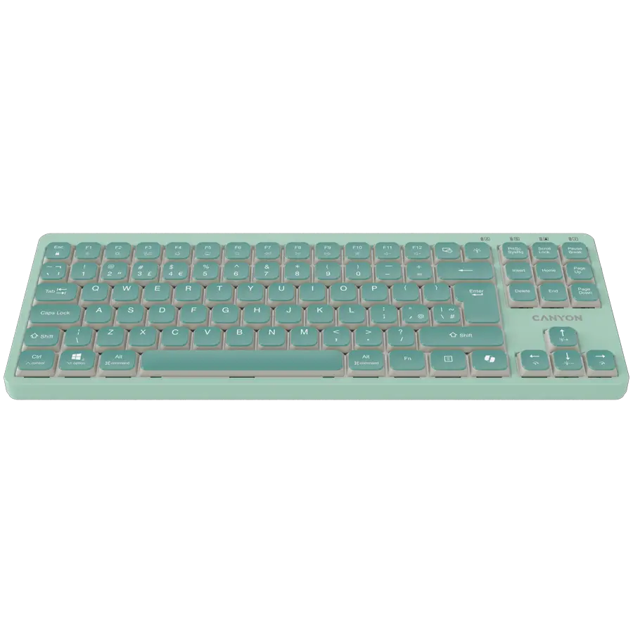 CANYON Keyboard OnType 10 Low Profile EN Wired Green - image 1