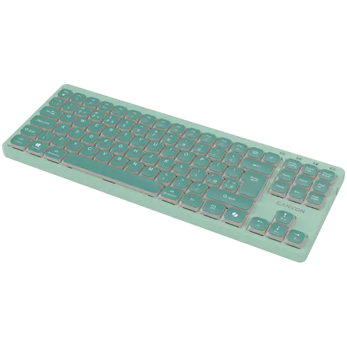 CANYON Πληκτρολόγιο OnType 10 Low Profile EN Ενσύρματο Πράσινο - 4