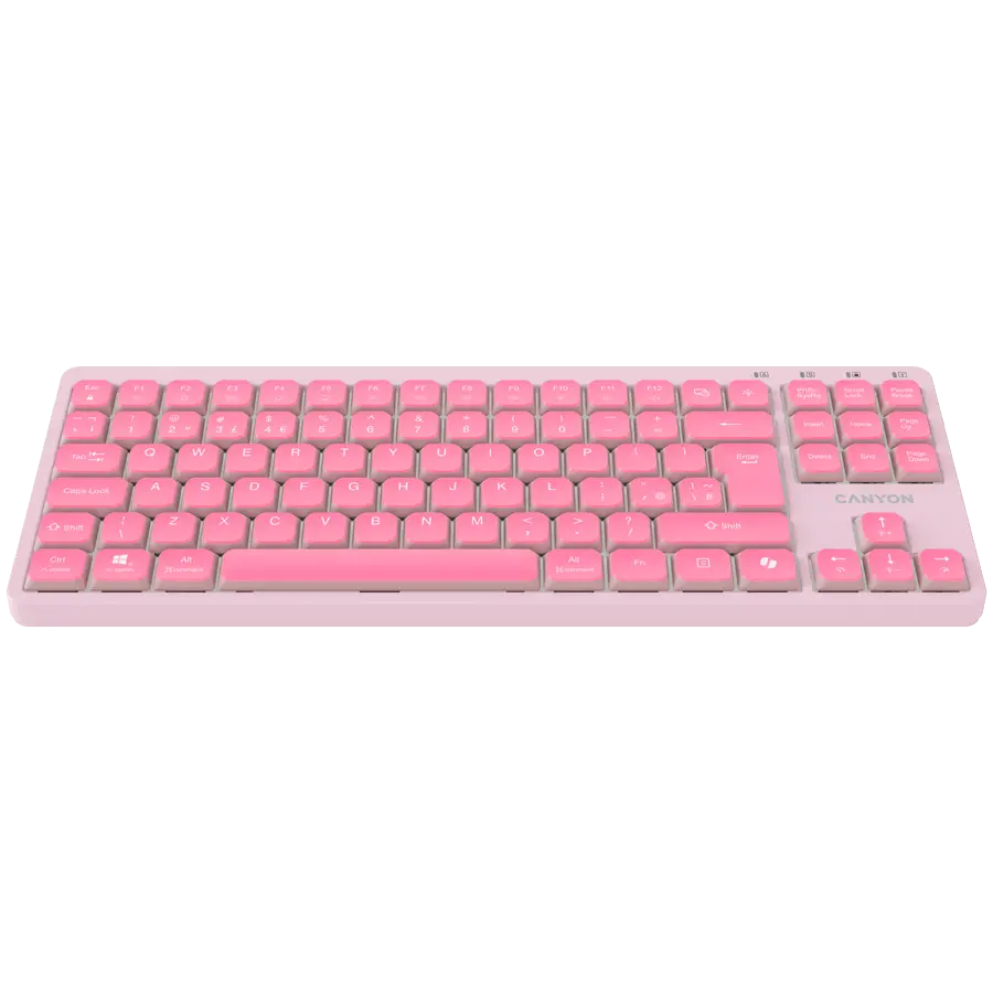 CANYON Keyboard OnType 10 Low Profile EN Wired Pink - image 1