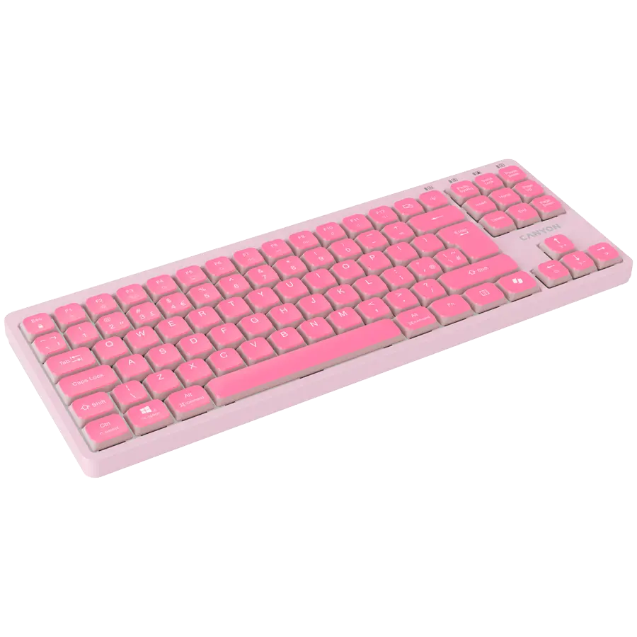 CANYON Keyboard OnType 10 Low Profile EN Wired Pink - image 2