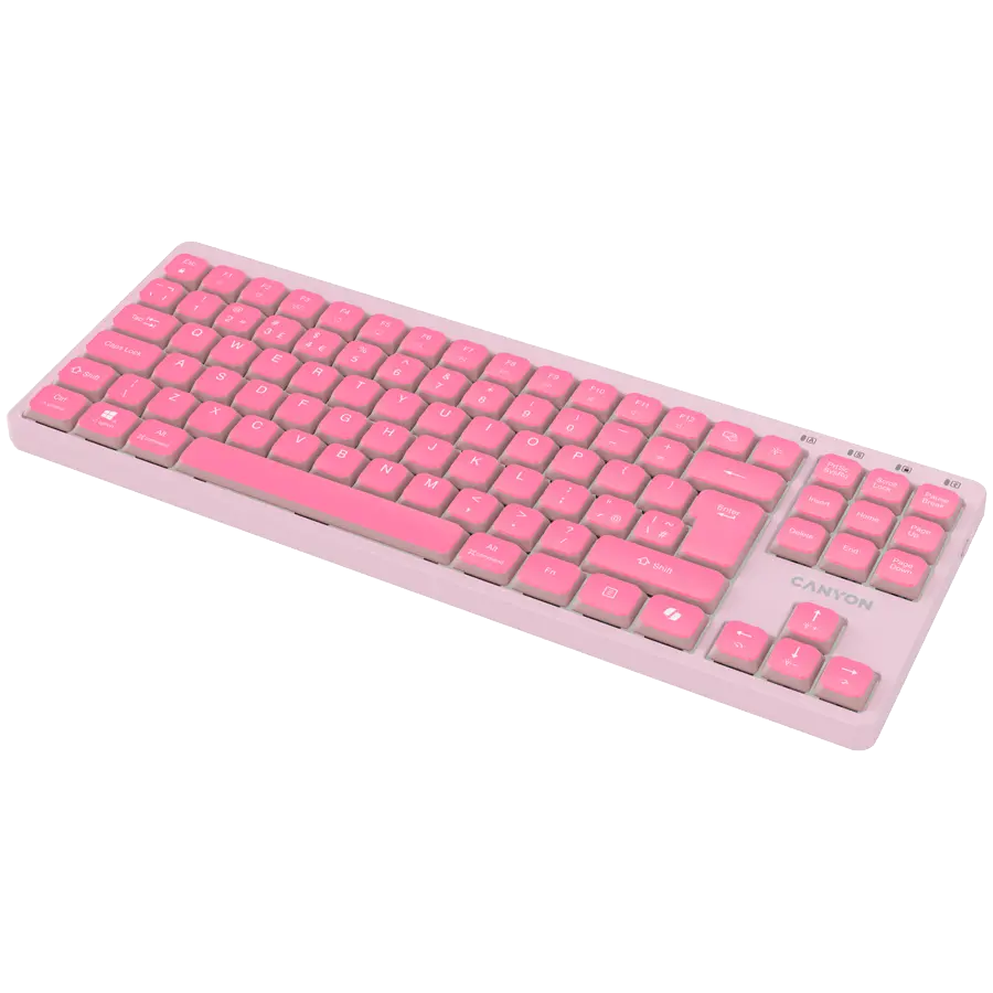 CANYON Keyboard OnType 10 Low Profile EN Wired Pink - image 3