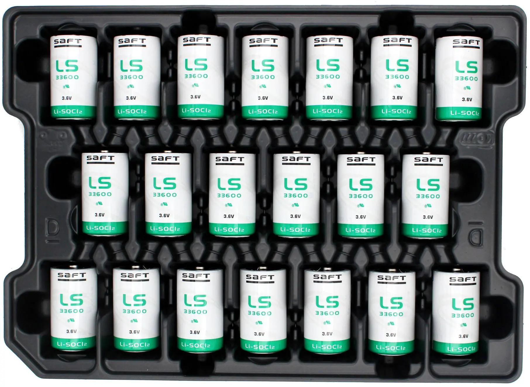 Μπαταρία λιθίου θειονυλοχλωριδίου SAFT LSH20, LS33600 3,6V R20 17Ah STD /με κεφαλή - image 1
