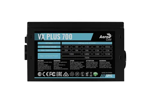 AeroCool захранване PSU VX PLUS STEALTH 700W A-PFC - ACPN-VS70AEY.12 - image 3