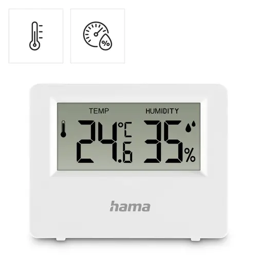 HAMA "Ebro" Ψηφιακό θερμόμετρο/υγρόμετρο, λευκό - 6