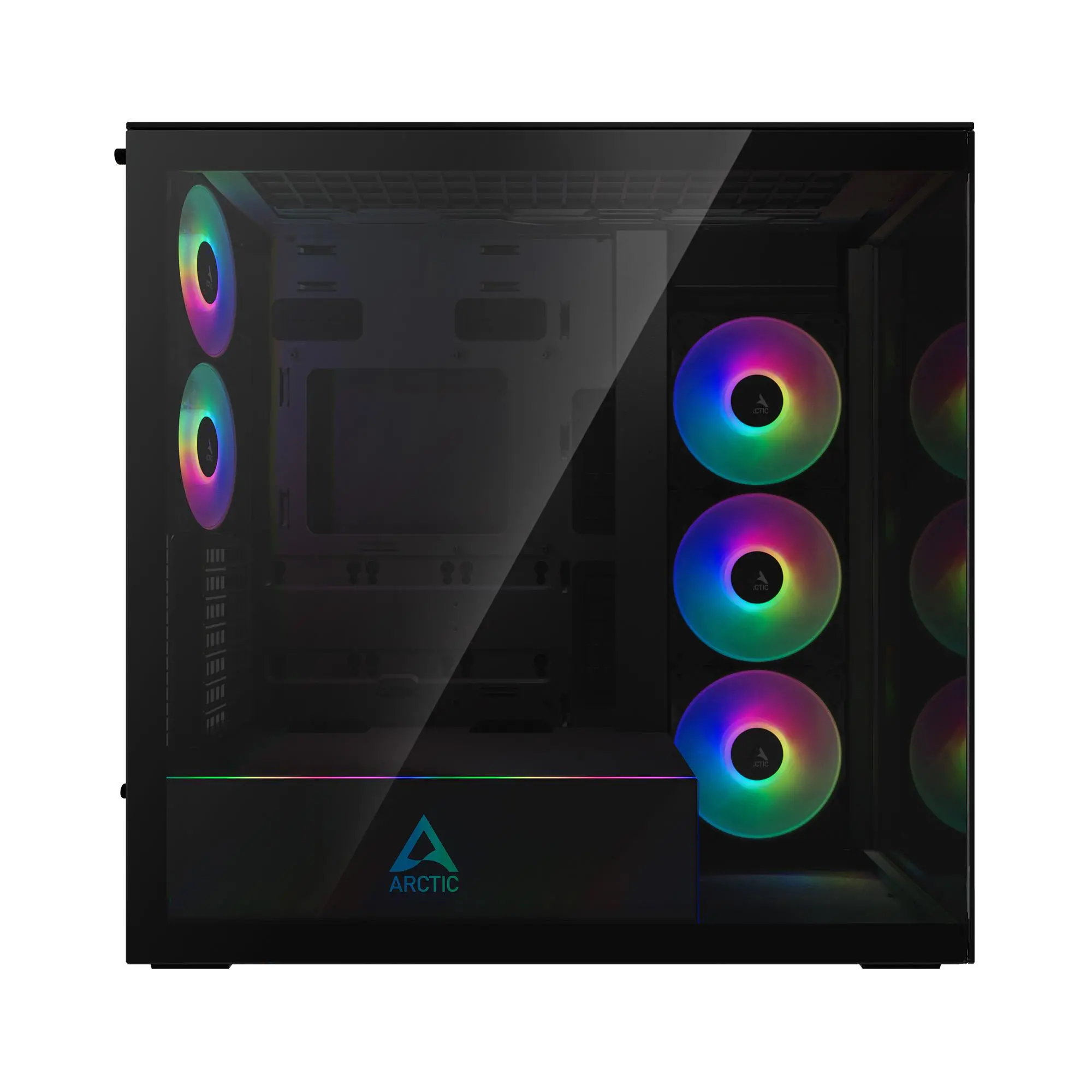 Arctic кутия Case E-ATX - Xtender (Mirror Black) - 5 A-RGB Fans included - image 4