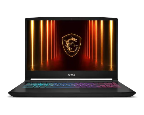 Лаптоп, MSI Katana 15 HX B14WFK, i5-14450HX (10C/16T 6P+ 4E, up to 4.8Ghz), NVIDIA GeForce RTX 5060 8GB GDDR7 572 AI TOPS, 15.6" QHD (2560x1440) 165Hz, IPS-Level, 16GB DDR5 2x8 5600MHz, 512GB SSD Gen4x4, Intel WiFi 6E, BT5.3, 4 Zone RGB Kbd, NO OS, 2.4kg