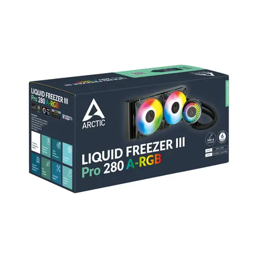 Arctic водно охлаждане Liquid Freezer III Pro 280 A-RGB Black - image 5