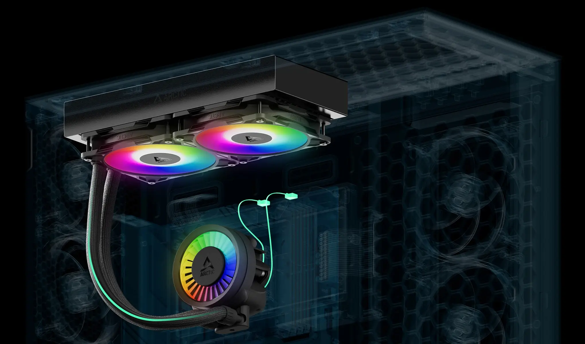 Arctic водно охлаждане Liquid Freezer III Pro 280 A-RGB Black - image 9