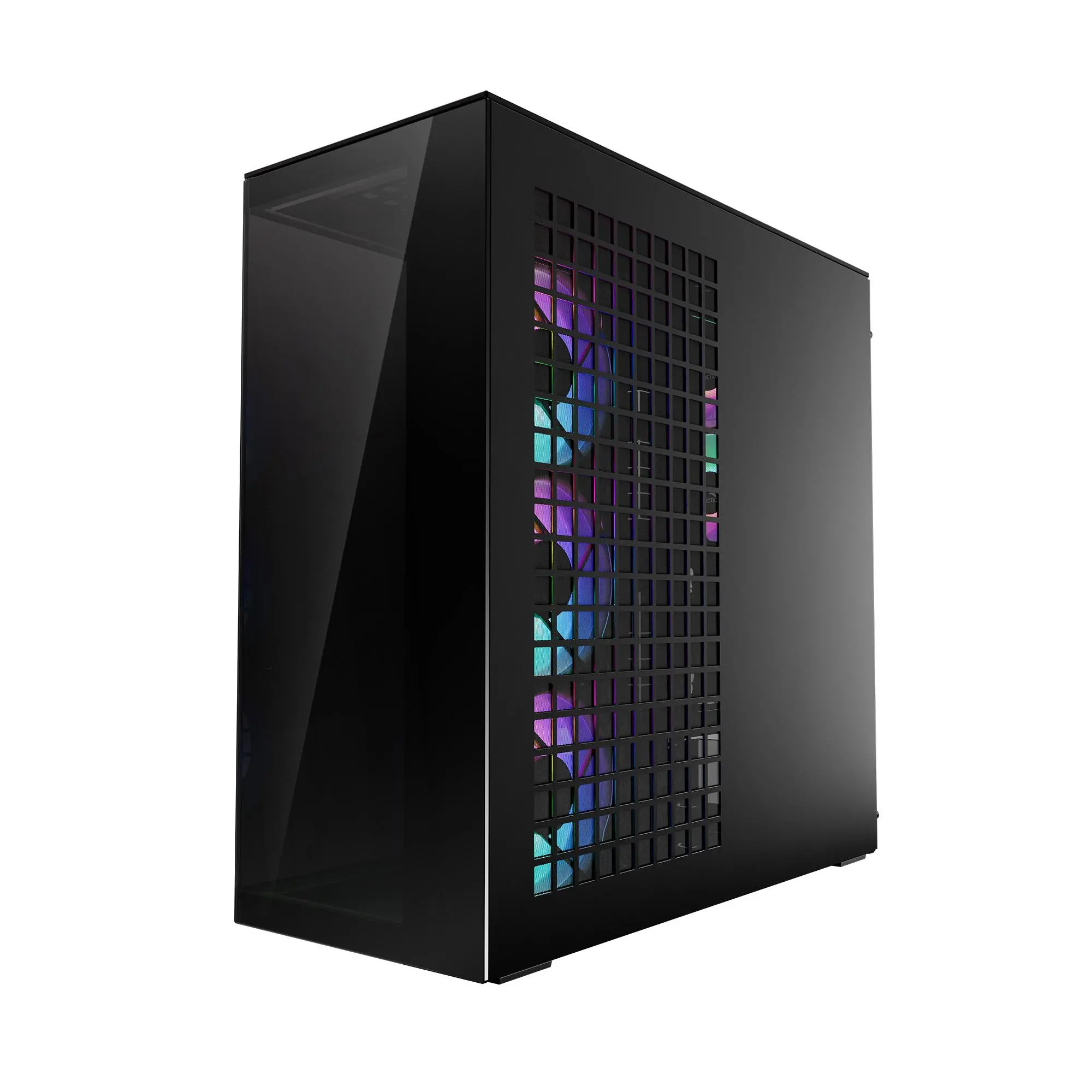 Arctic кутия Case E-ATX - Xtender VG (Mirror Black) - PCIe Gen 4 riser included, 5 A-RGB Fans included - image 3