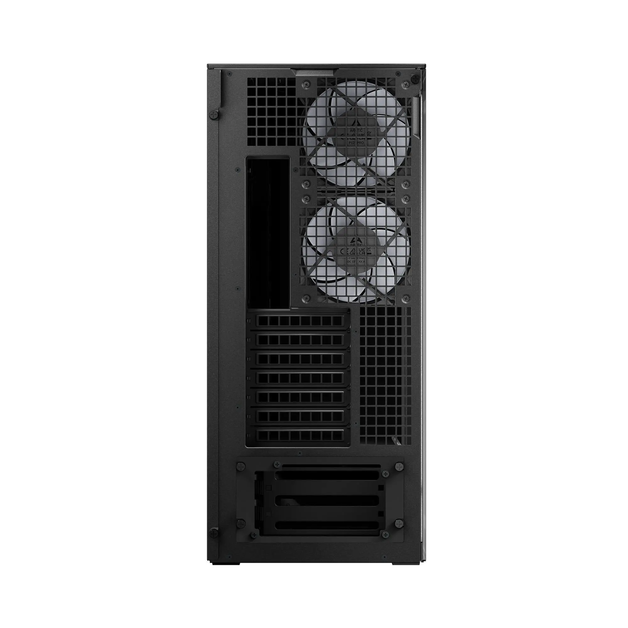 Arctic кутия Case E-ATX - Xtender VG (Mirror Black) - PCIe Gen 4 riser included, 5 A-RGB Fans included - image 6