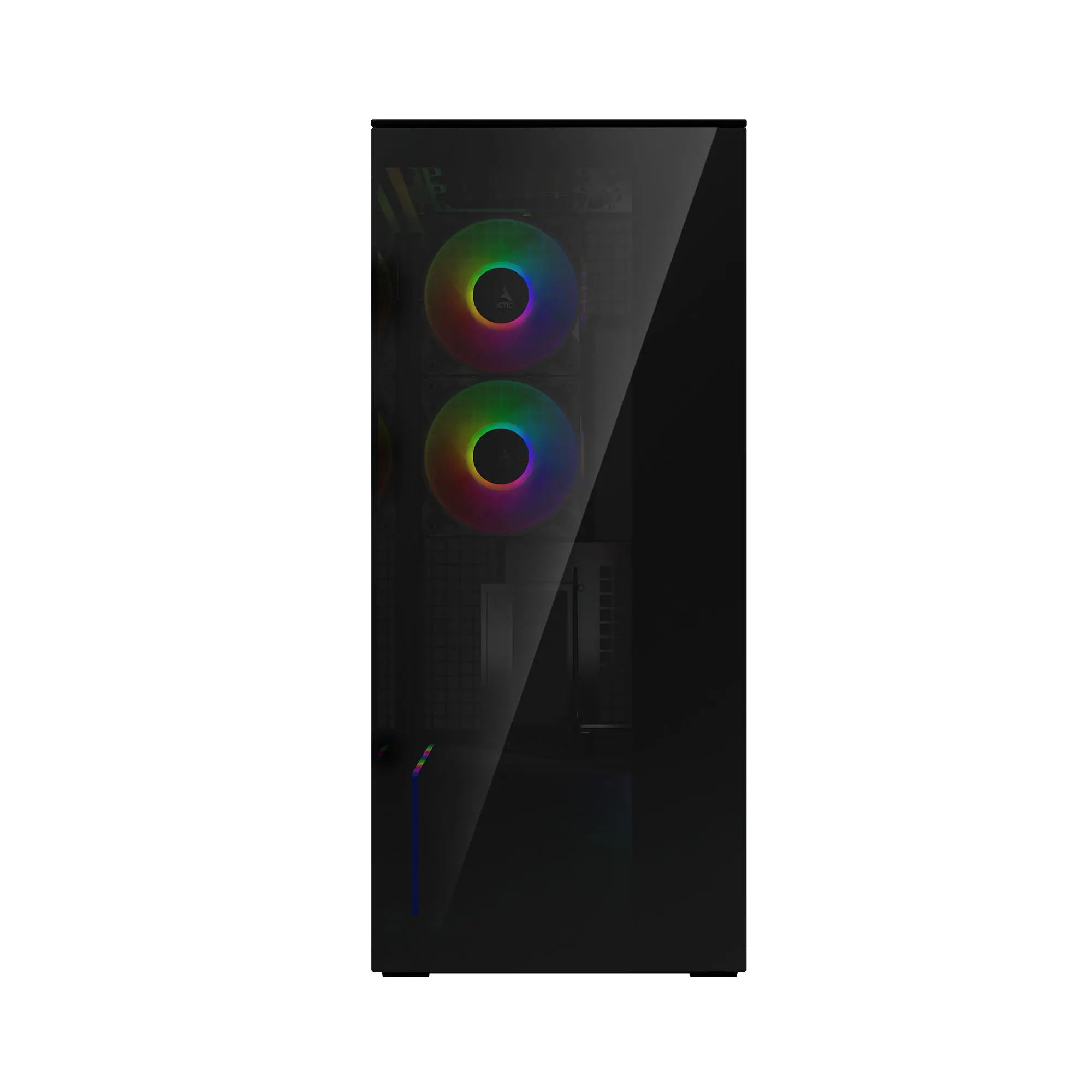 Arctic кутия Case E-ATX - Xtender VG (Black) - PCIe Gen 4 riser included, 5 A-RGB Fans included - image 1