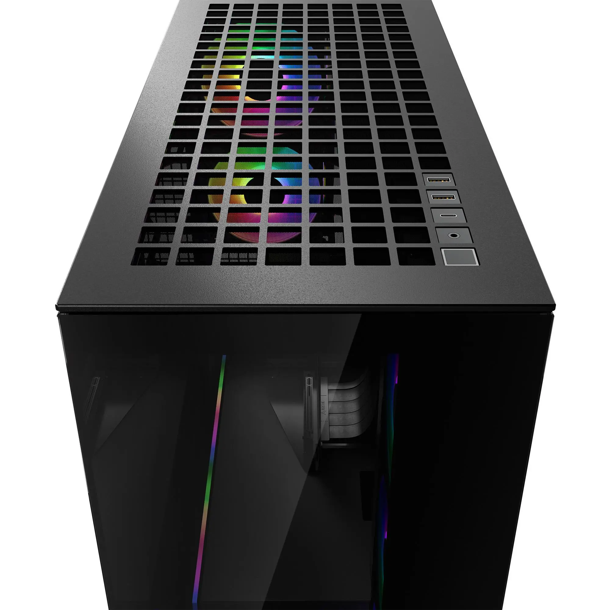 Arctic кутия Case E-ATX - Xtender VG (Black) - PCIe Gen 4 riser included, 5 A-RGB Fans included - image 2