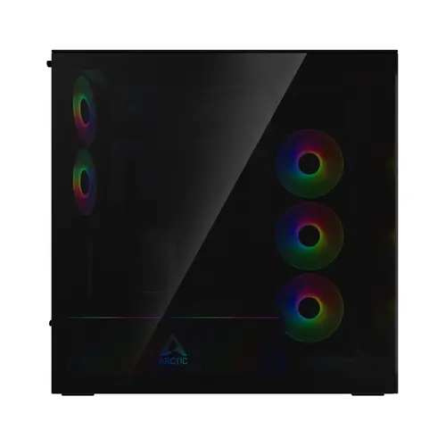 Arctic кутия Case E-ATX - Xtender VG (Black) - PCIe Gen 4 riser included, 5 A-RGB Fans included - image 4