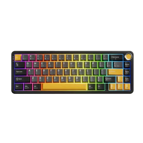 Marvo tastatură mecanică de gaming wireless Wireless Gaming Mechanical keyboard Titan 65 - KG984W Black - Banana Crystal [Linear]