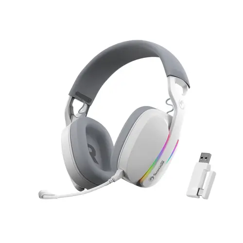 Marvo Геймърски слушалки Gaming Headphones Pulz 70S White - 7.1 RGB - MARVO-HG9086-WH - image 1
