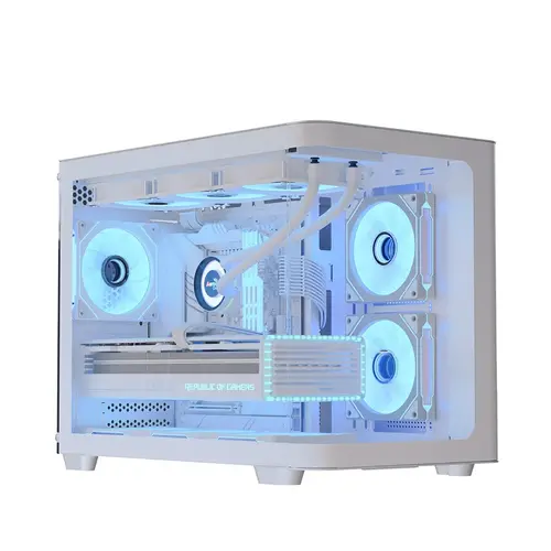 AeroCool кутия Case mATX - P300C-G-WT-v1 - 3 x 120 mm Infinity Mirror A-RGB