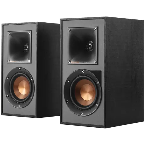 Klipsch Reference R-41PM Powered Bookshelf Speakers, Black, Pair