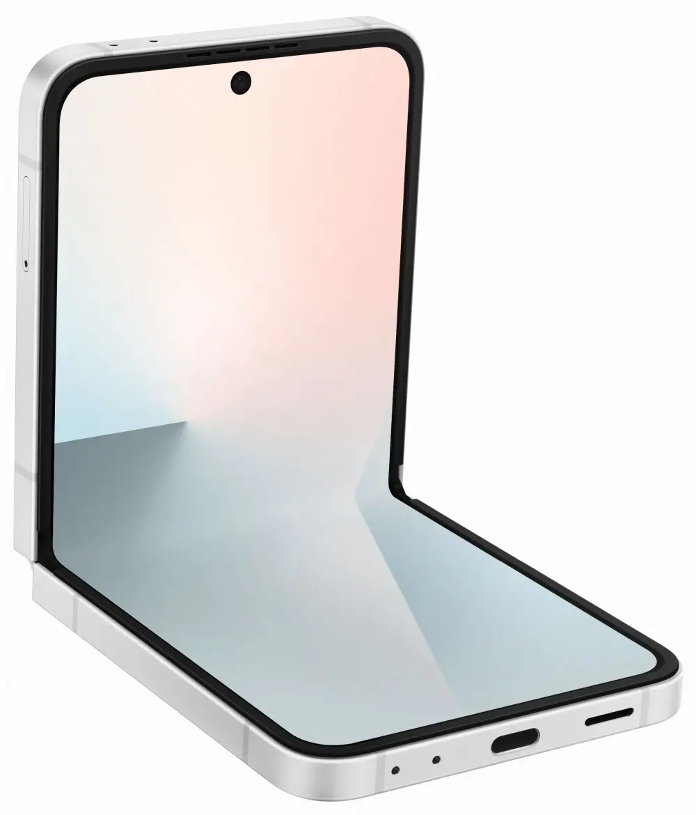 Мобилен телефон, Samsung SM-F761 GALAXY Flip7 FE 5G 256GB 8GB RAM Dual SIM White - image 1