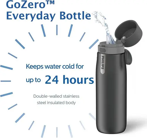 Sticlă cu filtru AWP2771GRR Daily 550ml PHILIPS - oțel - 2