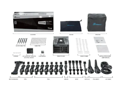 Seasonic захранване PSU ATX 3.1 1600W Platinum PCIe Gen 5 - PRIME PX-1600 - SSR-1600PD2-ATX3.1 - image 11