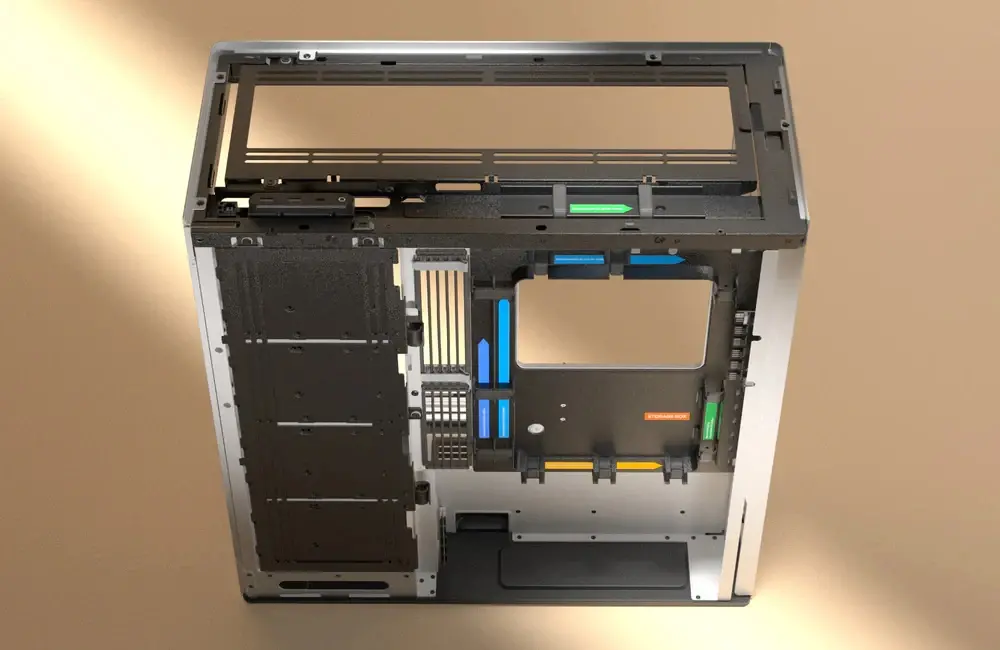 HAVN кутия Case E-ATX - HS 420 VGPU Edition White - PCIe Gen 5 riser included - image 11