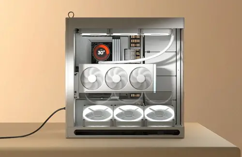 HAVN кутия Case E-ATX - HS 420 VGPU Edition White - PCIe Gen 5 riser included - image 14