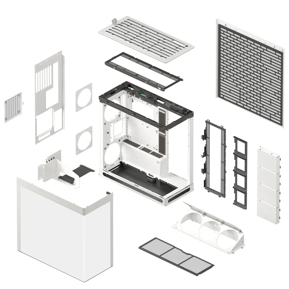 HAVN кутия Case E-ATX - HS 420 VGPU Edition White - PCIe Gen 5 riser included - image 8