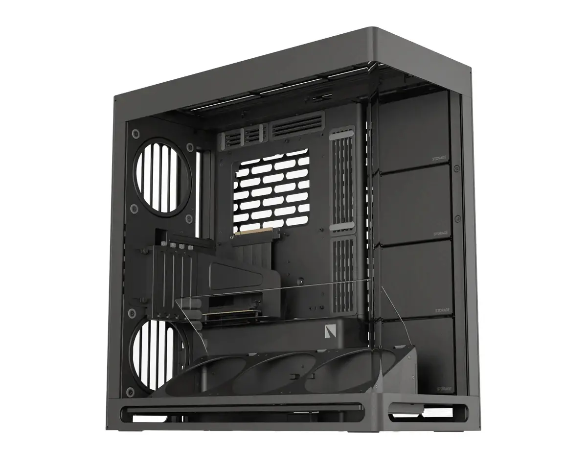 HAVN κουτί Case E-ATX - HS 420 VGPU Edition Black - PCIe Gen 5 riser included - image 1