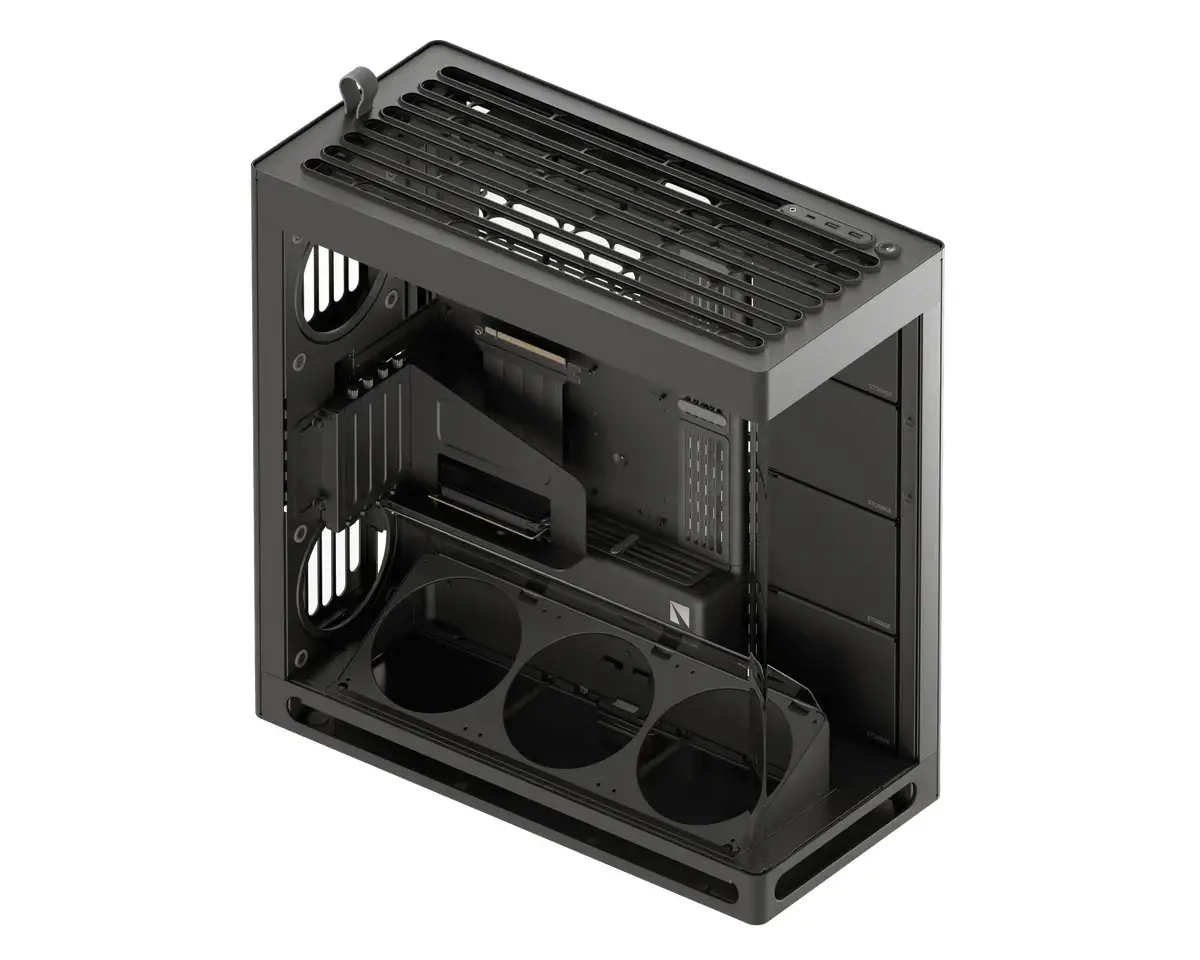 HAVN кутия Case E-ATX - HS 420 VGPU Edition Black - PCIe Gen 5 riser included - image 4