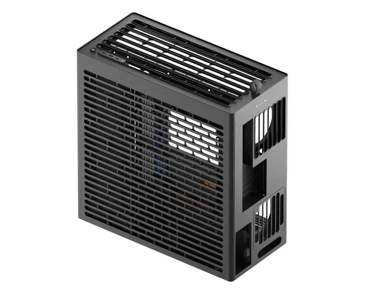 HAVN carcasă Case E-ATX - HS 420 VGPU Edition Black - PCIe Gen 5 riser included - image 5