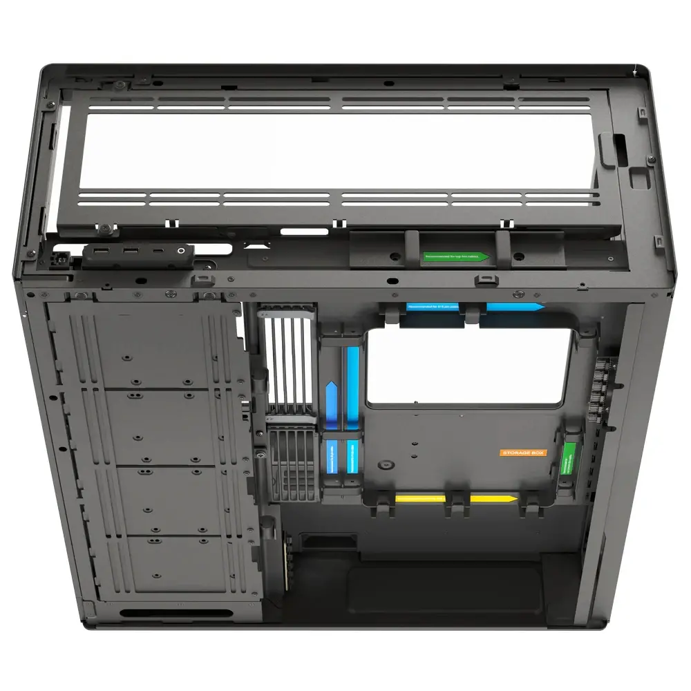 HAVN кутия Case E-ATX - HS 420 VGPU Edition Black - PCIe Gen 5 riser included - image 6