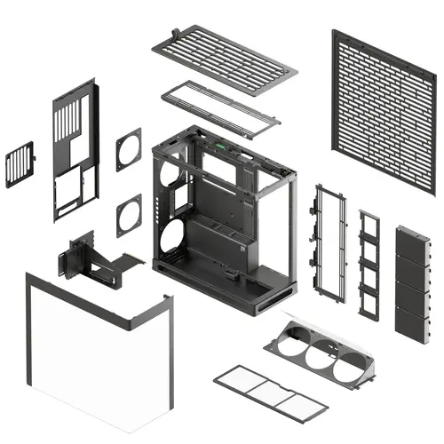 HAVN carcasă Case E-ATX - HS 420 VGPU Edition Black - PCIe Gen 5 riser included - 8