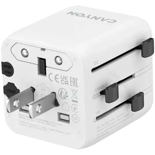 CANYON Travel Adapter OnTour One EU/UK/US/AUS White - image 2