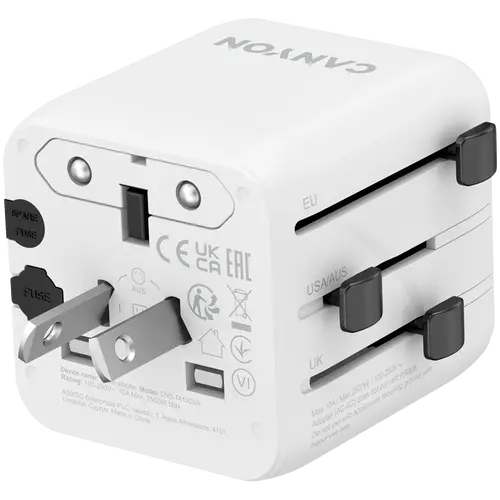CANYON Travel Adapter OnTour One EU/UK/US/AUS White - image 3