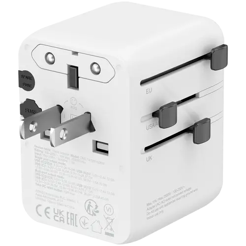 CANYON Travel Adapter OnTour 70 EU/UK/US/AUS 70W White - image 4